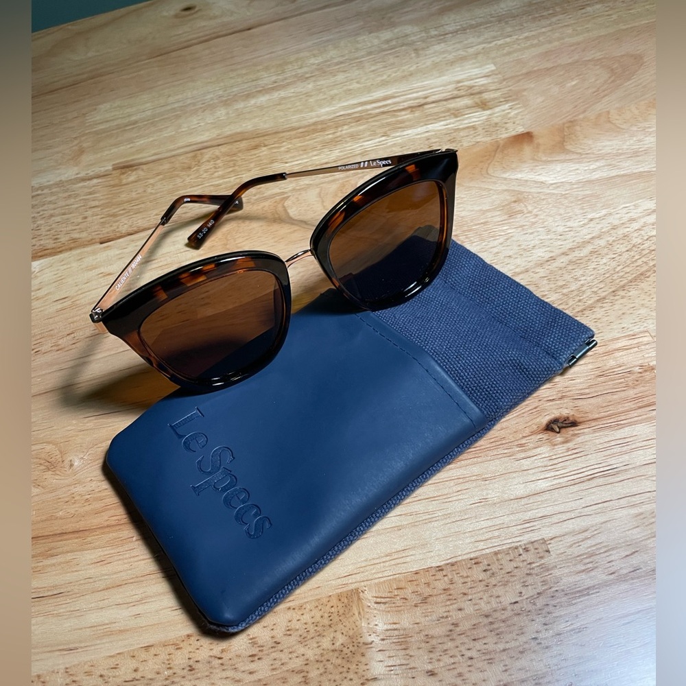 Le Specs Brown Cat Eye Sunglasses